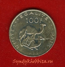 100 франков 2010 года Джибути